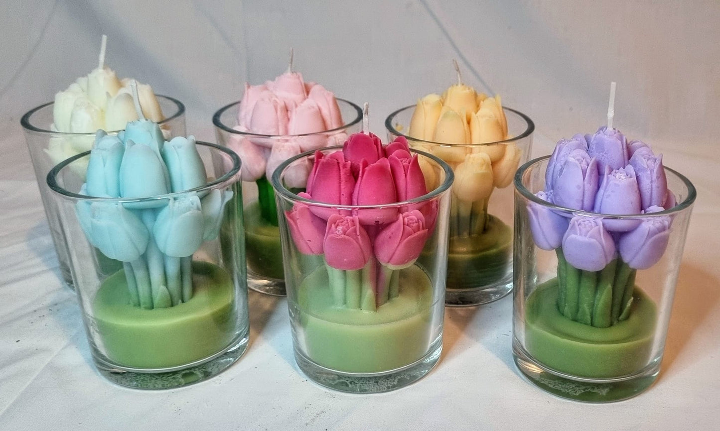✨Buket af tulipaner i glas✨