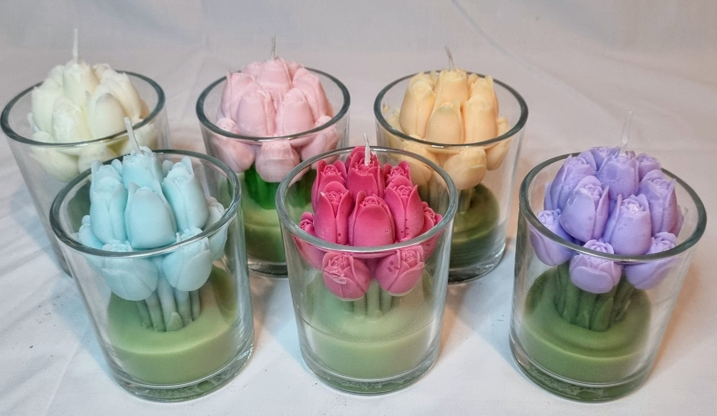 ✨Buket af tulipaner i glas✨